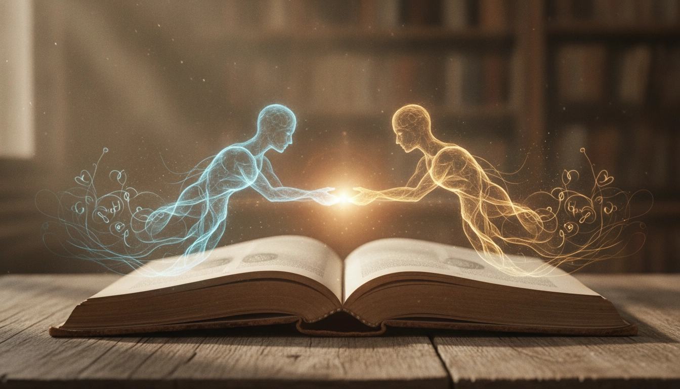 Un livre ouvert symbolisant comment la lecture de fiction réduit les préjugés et stéréotypes sociaux.