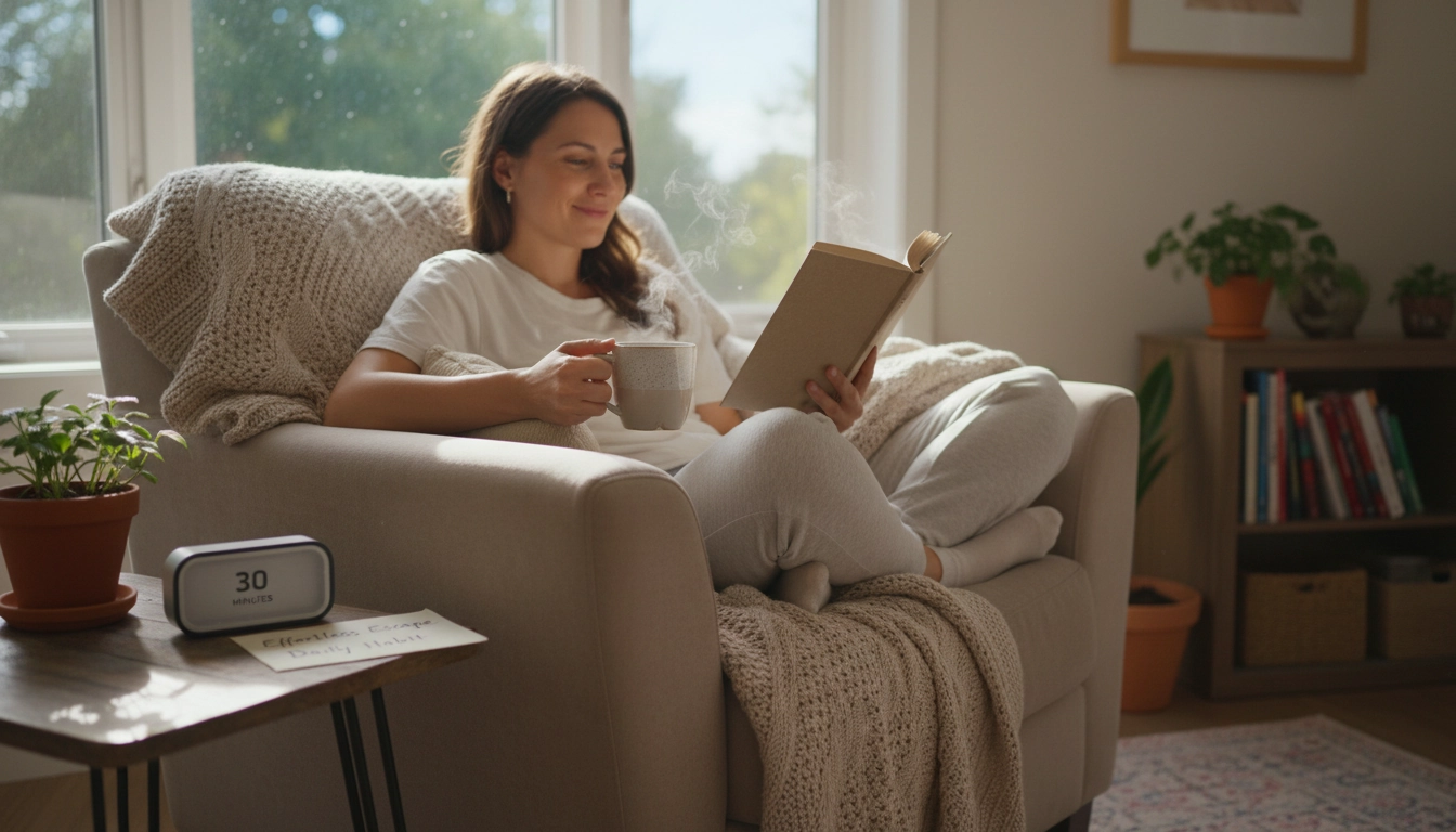 Aménagement idéal comment lire 30 minutes par jour sans effort avec un coin lecture confortable et bien éclairé