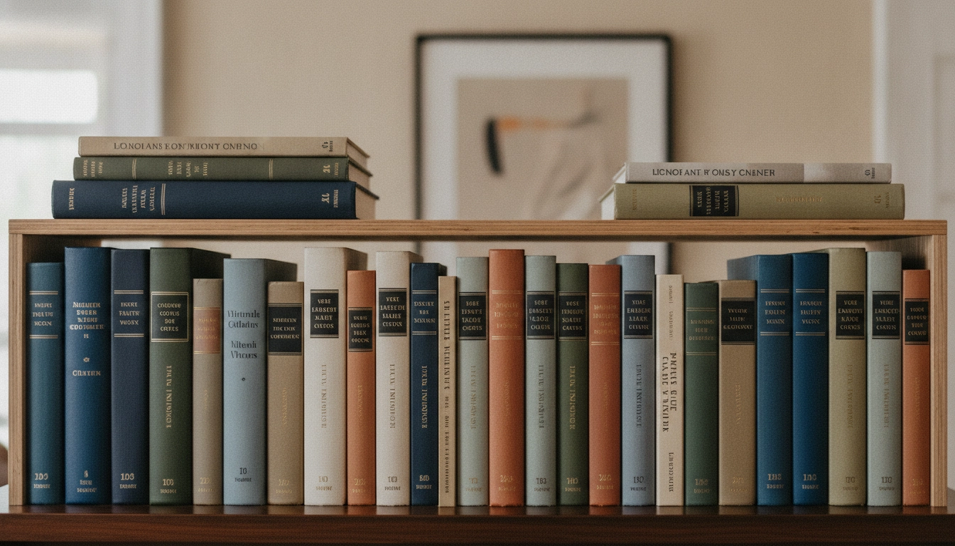 Optimisation d'une étagère avec une double rangée de livres et un rehausseur pour maximiser la capacité.