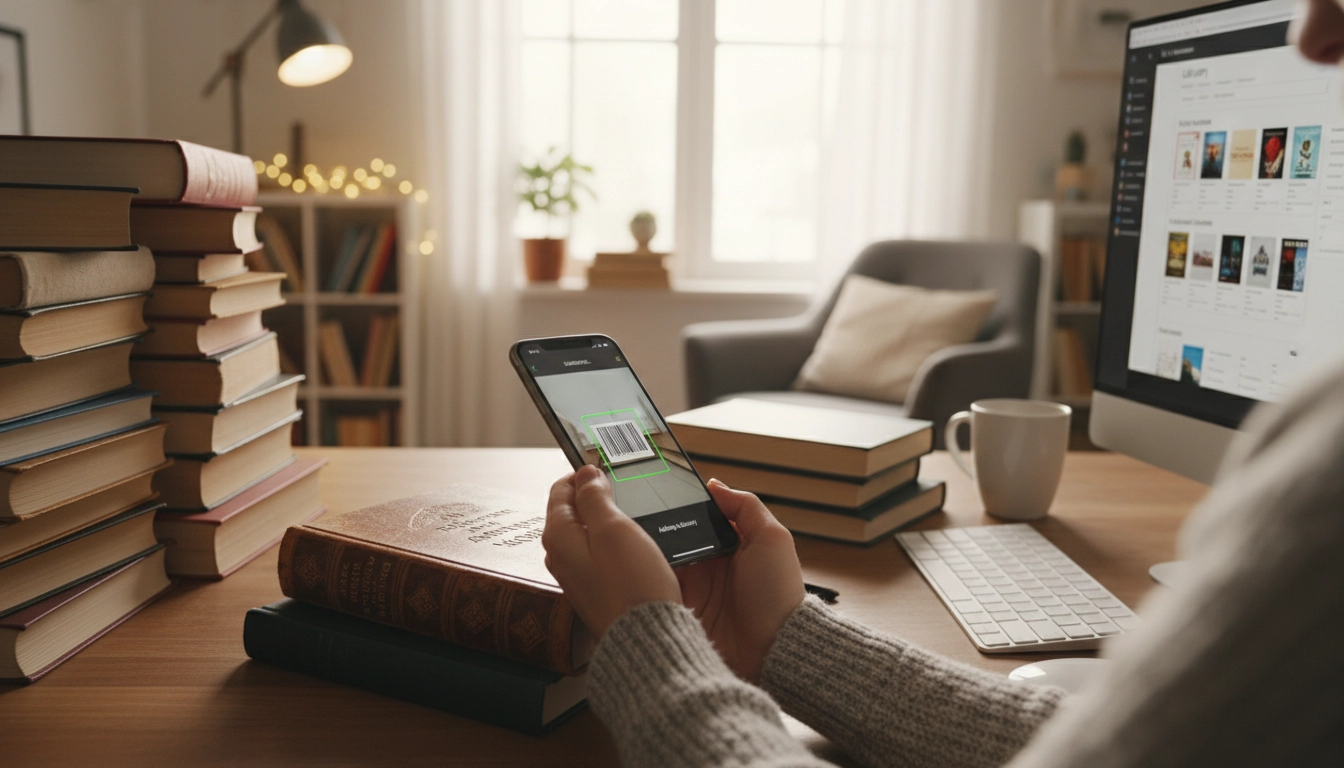 Catalogage numérique d'une bibliothèque personnelle avec une application de scan de codes-barres sur smartphone