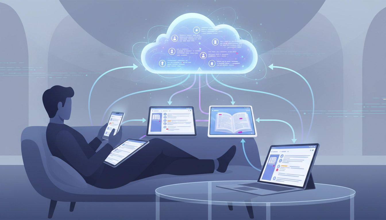 Solution de synchronisation cloud pour retrouver ses annotations de livres numériques sur tous ses appareils